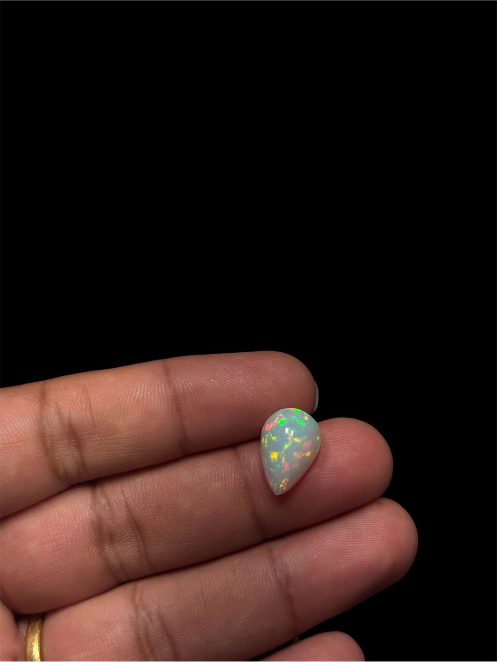 5.50 Ct Natural Ethiopian Welo Opal Pear Cabochon Loose Gemstone